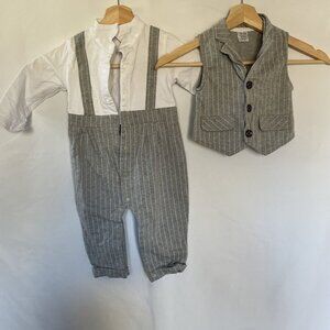 Toddler formal wear two‎ piece suit set cotton spandex size 18-24M comfortable